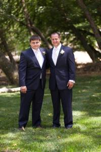 Mike and Ben, Mike was an usher in Ben's wedding photo credit: Garrett Price of Carolina Portrait Designs